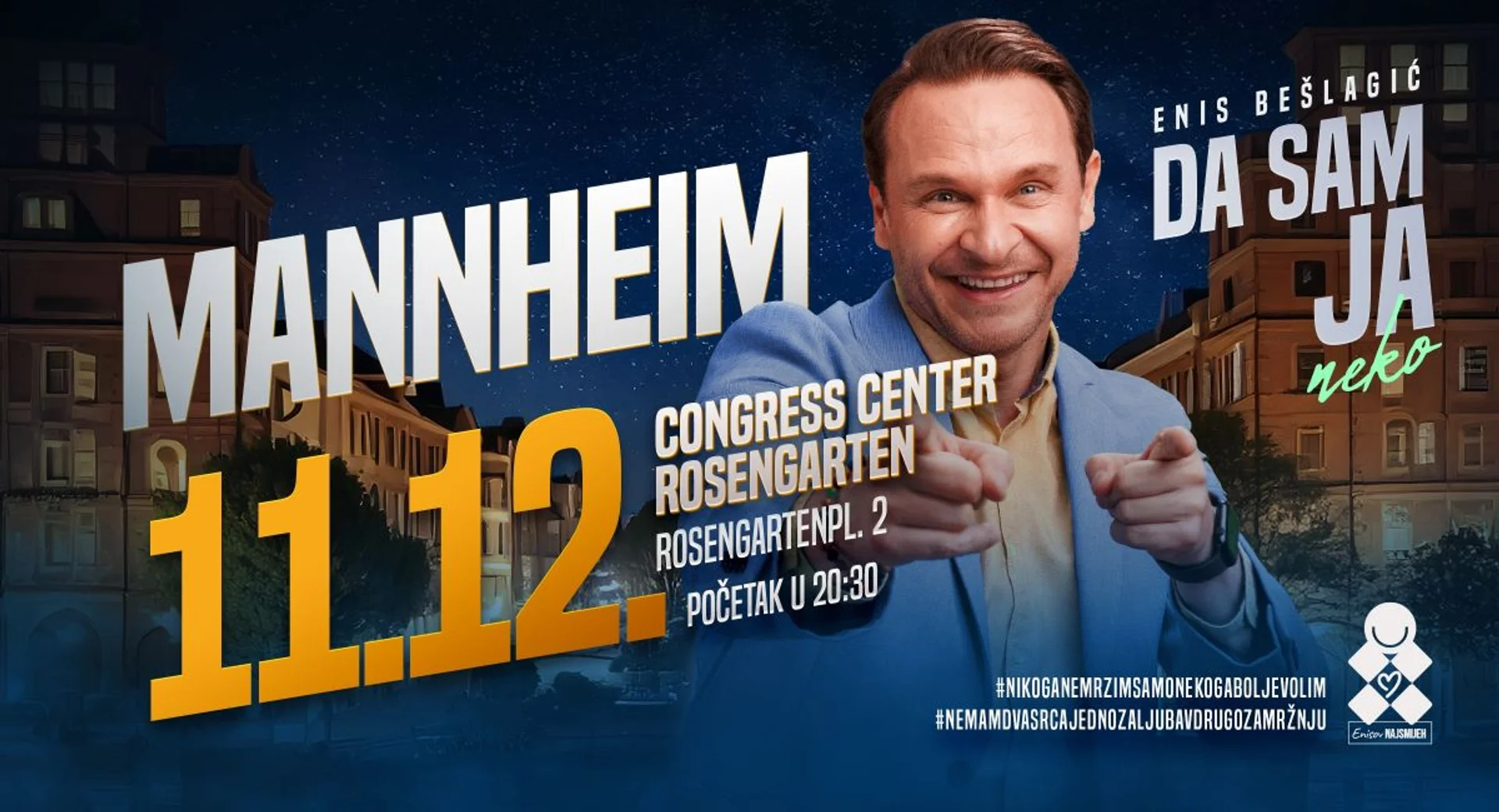 Veranstaltungsplakat von Enis Beslagic
